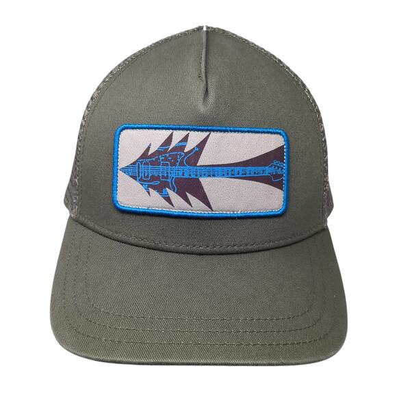 Pistil Snapback Trucker Hat Green One Size Adjustable Embroidered Mesh Back - Picture 1 of 9